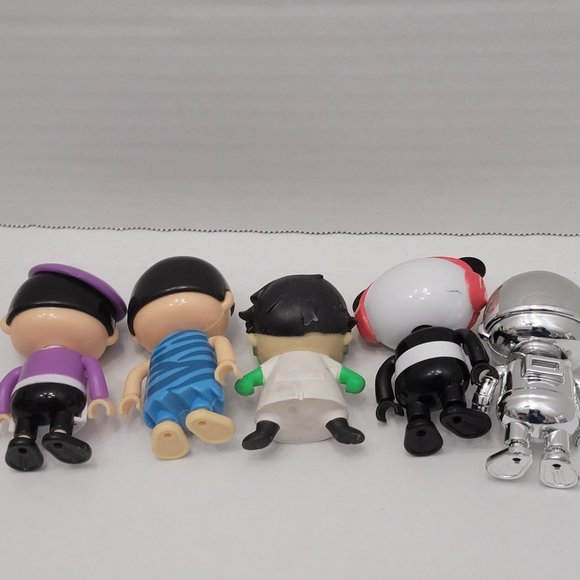 5 Ryans World Lot Figure Caveman Artist Painter Robo Pando Panda Combo Squishy - Picture 10 of 10